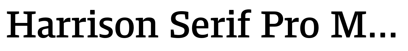 Harrison Serif Pro Medium